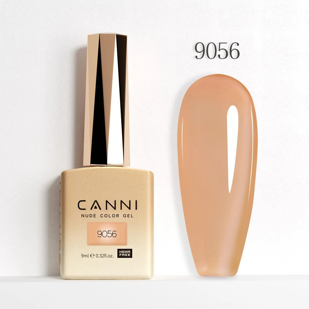 CANNI Hema Free Nail Gel Polish Christmas Red Color Collection Semi Permanent Nail Dehydrator Primer 9ml French Gorgeous Color