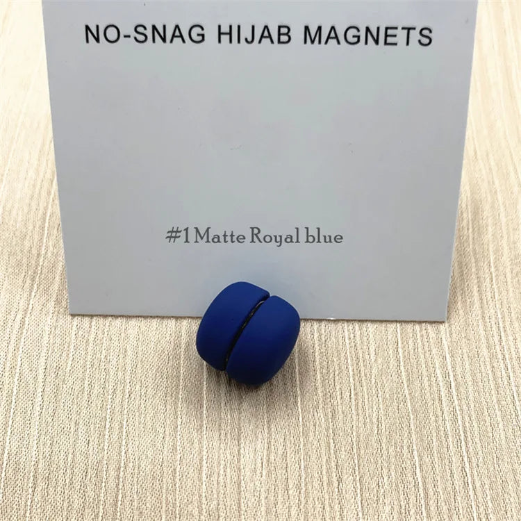 Strong Metal Plating Magnetic Hijab Clip Safe Hijab Brooch Scarf Accessories No Hole Pins Brooch Magnet Muslim Scarf Jewelry Set