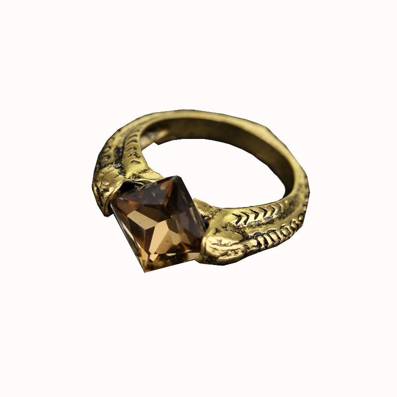 Vintage Voldemorts Horcrux Ring The Resurrection Stone Devil's Candy Slytherin Vintage Deathly Hallows Dumbledore Crystal Gifts