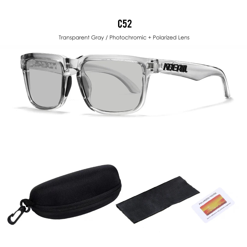2025 Kdeam Polarized Sunglasses for Men Women Fashion Unisex Brand Trendy Outdoor Eyewear For Couple Mirror red lens