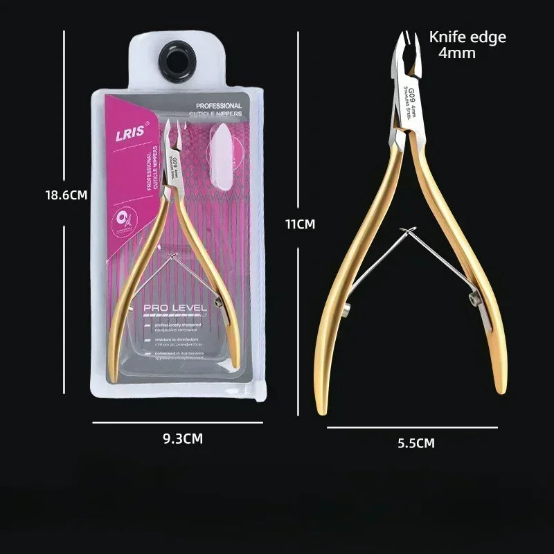 New Stainless Steel Cuticle Trimmer Professional Nail Nipper Remover for Fingernails