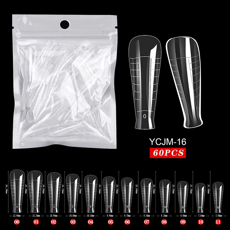 Extension False Nails Art Tips Acrylic Fake Finger Gel Polish Mold Sculpted Full Cover Press on Nails Manicures Accessories Tool