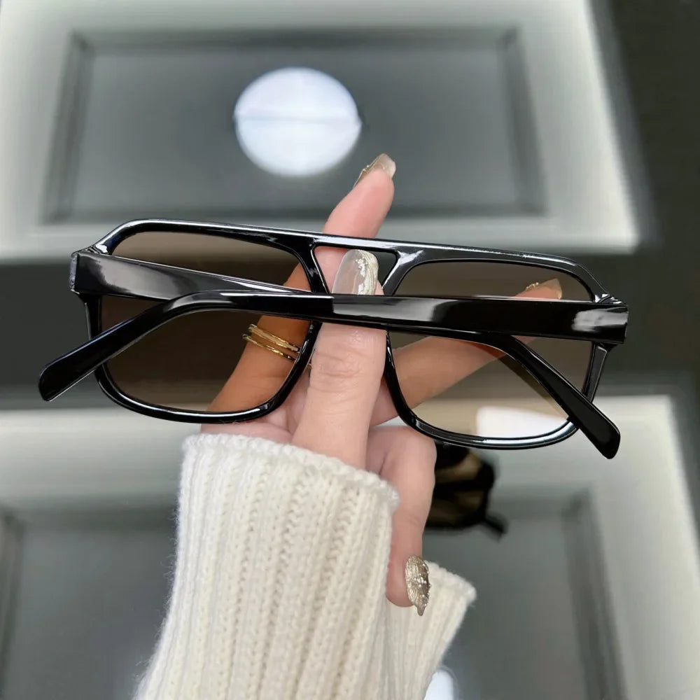 Vintage Square Sunglasses Women Brand Designer Retro Leopard Sun Glasses Female Shades Mirror Fashion Outdoor Oculos De Sol