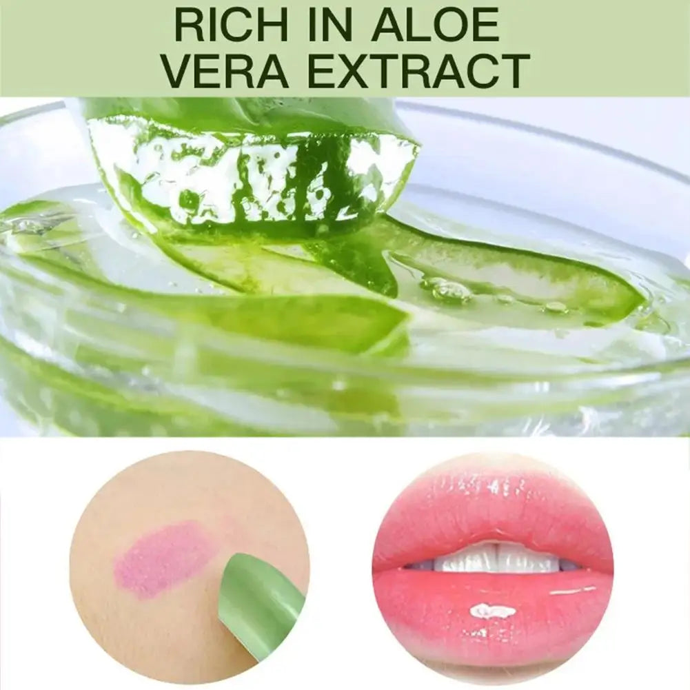 Aloe Vera Moisture Lip Balm Temperature Changed Color Lipstick Long Lasting Nourishing Lips Care lip Makeup 1/3/5pcs
