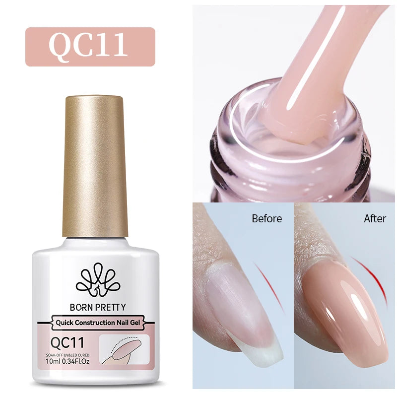 BORN PRETTY 10ml Glitter Silver Liner Paint Gel Nail Polish Line Stripe Gel Vernis Semi Permanent for Drawing Line French Nails