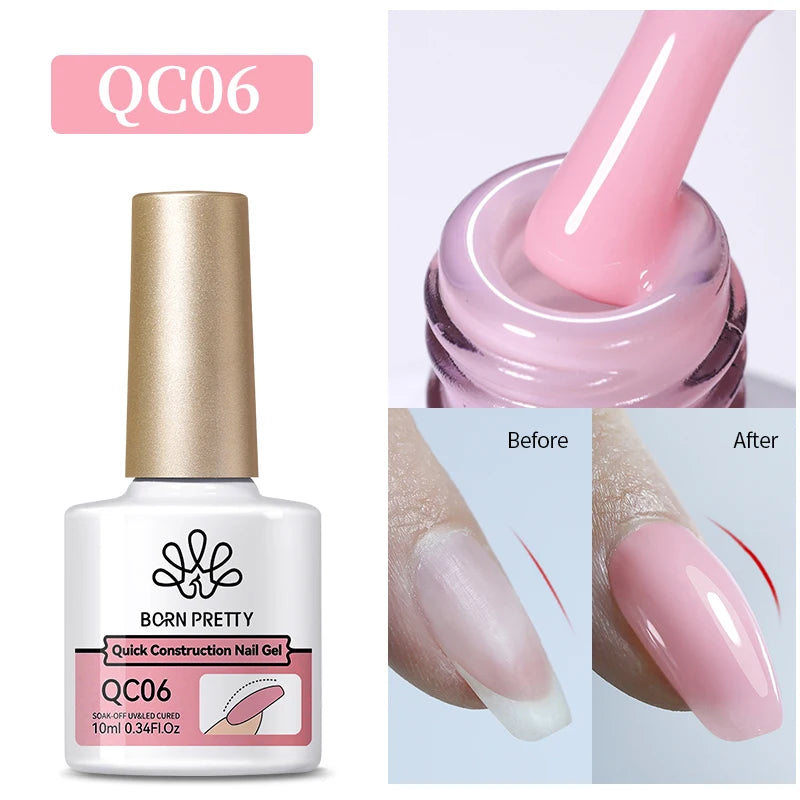 BORN PRETTY 10ml Glitter Silver Liner Paint Gel Nail Polish Line Stripe Gel Vernis Semi Permanent for Drawing Line French Nails