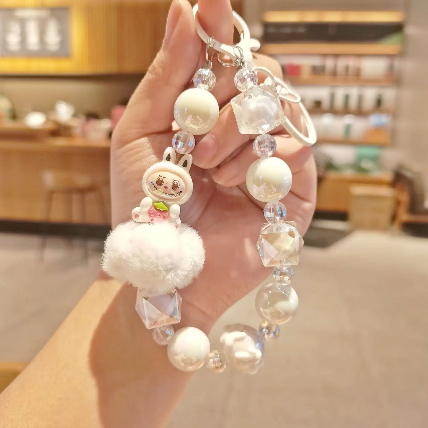 New Kawaii Labu Doll Anime Mobile Phone Chain, Key Chain, Bag Pendant Decoration, Gift