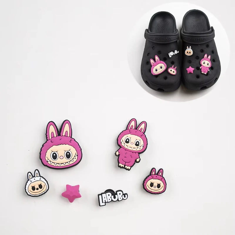 Jibbitz Cute Vibrant Cartoon Shoe Charms Set Fashion PVC DIY Accessories for Men & Women Parties & Birthday Gifts