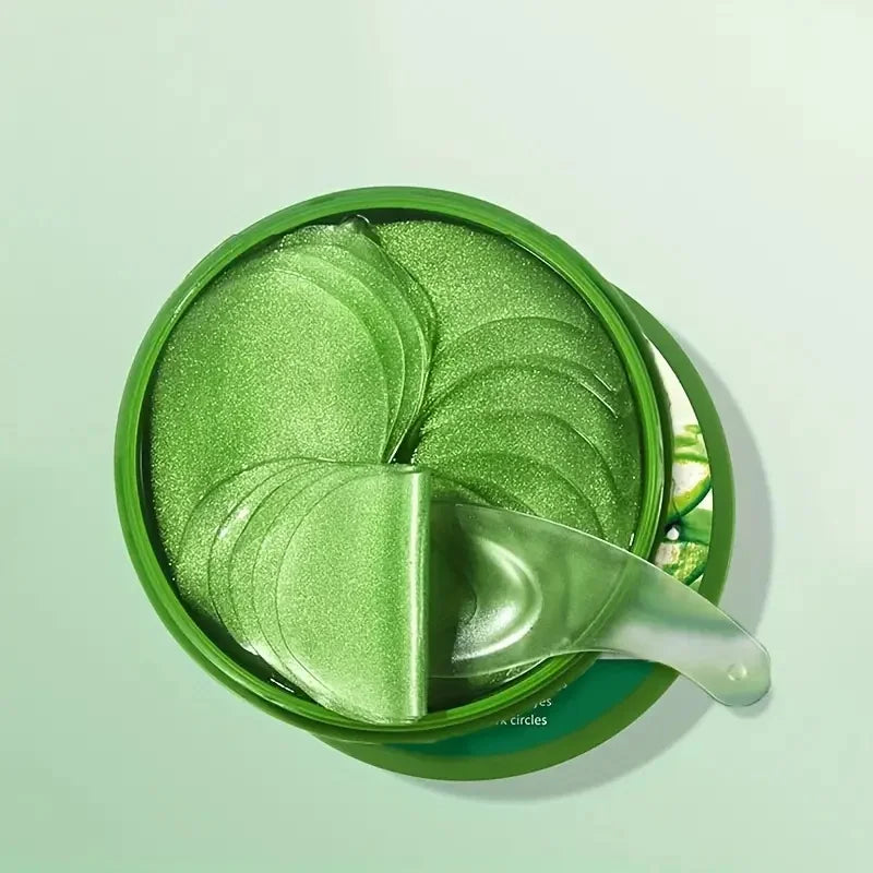 60 Pieces of Aloe Vera Collagen Eye Mask - Hypoallergenic Alcohol-Free, Moisturizing Skin, Bright and Transparent Eye Mask Patches, Suitable for All Skin, Say Goodbye to Dry and Dark Matte, Eye Mask Patches