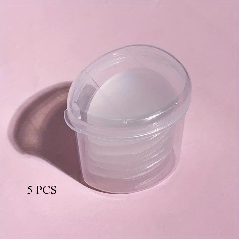 5-Pack Mini Silicone Fingertips - Reusable, Fragrance-Free Makeup Brushes for Foundation, Concealer and Powder