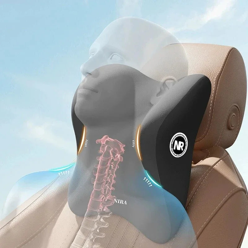 2025 Car Memory Foam Headrest Set Car Neck Pillow Car Lumbar Waist Cushion Waist Support Car Seat Pillow Accessories Tools