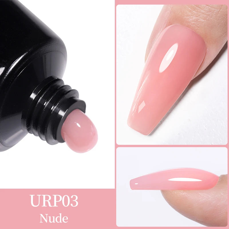 UR SUGAR 15ml Nail Extension Gel Soak Off UV LED Acrylic Crystal White Clear Nude Gel Nail Polish UV Construction Gel