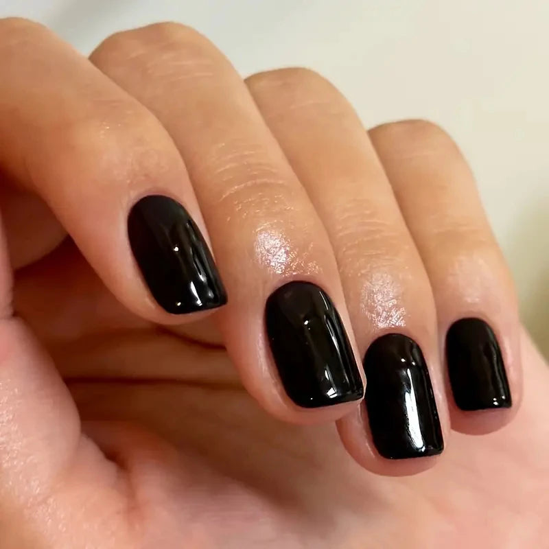 ARTAUG 24PCS Press On Nails Short Almond Wine Red High Saturation Fake Press On Nails Korean Press On Nails Valentine'S Day