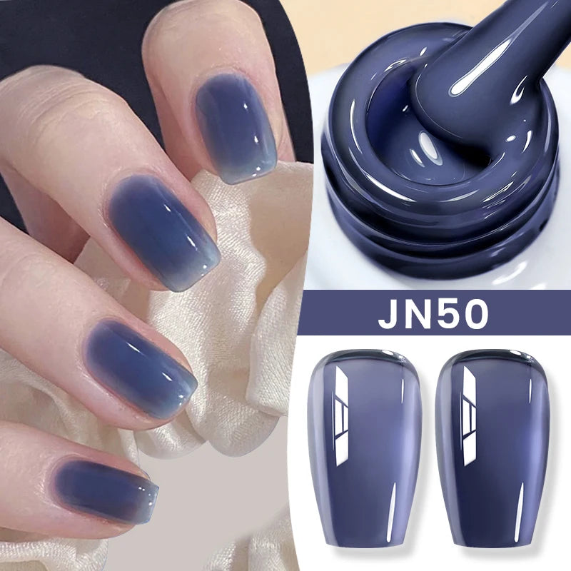 BORN PRETTY Milky White Jelly Nude Gel Nail Polish 10ml White Translucent Soak Off Gel Vernis Semi Permanent Need UV Light Cure