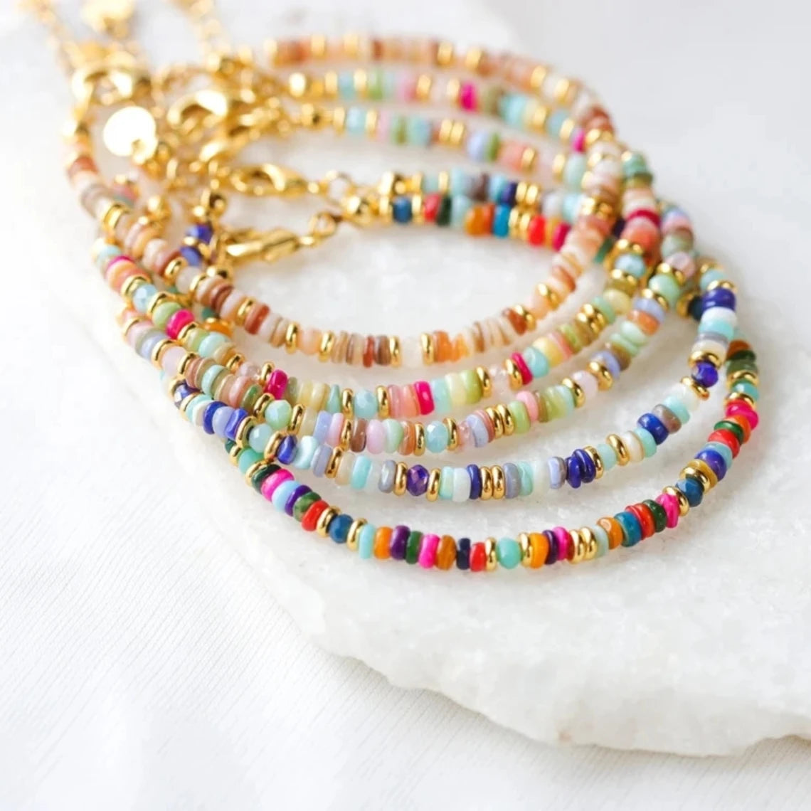 KKBEAD Boho Bracelet Women Y2k Jewelry Bohemian Bracelets Gift Colorful Shell DIs Beads Summer Beach Pulseras Mujer
