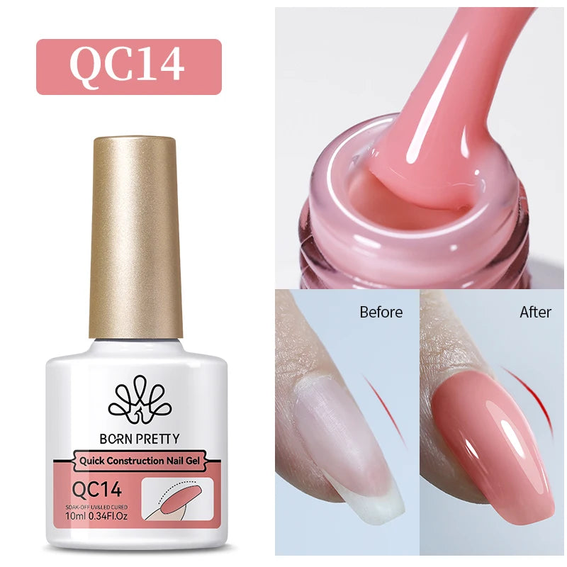 BORN PRETTY 10ml Glitter Silver Liner Paint Gel Nail Polish Line Stripe Gel Vernis Semi Permanent for Drawing Line French Nails
