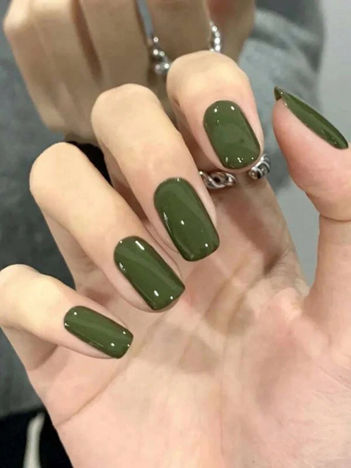 ARTAUG 24PCS Press On Nails Short Almond Wine Red High Saturation Fake Press On Nails Korean Press On Nails Valentine'S Day