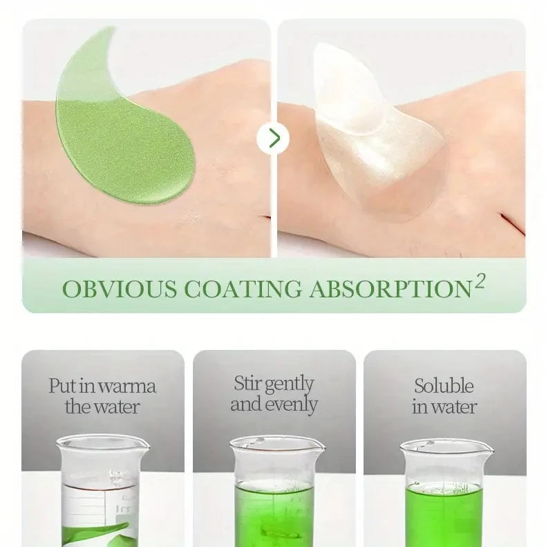 60 Pieces of Aloe Vera Collagen Eye Mask - Hypoallergenic Alcohol-Free, Moisturizing Skin, Bright and Transparent Eye Mask Patches, Suitable for All Skin, Say Goodbye to Dry and Dark Matte, Eye Mask Patches