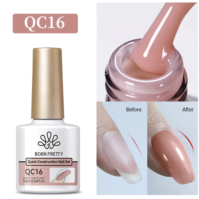 BORN PRETTY 10ml Glitter Silver Liner Paint Gel Nail Polish Line Stripe Gel Vernis Semi Permanent for Drawing Line French Nails