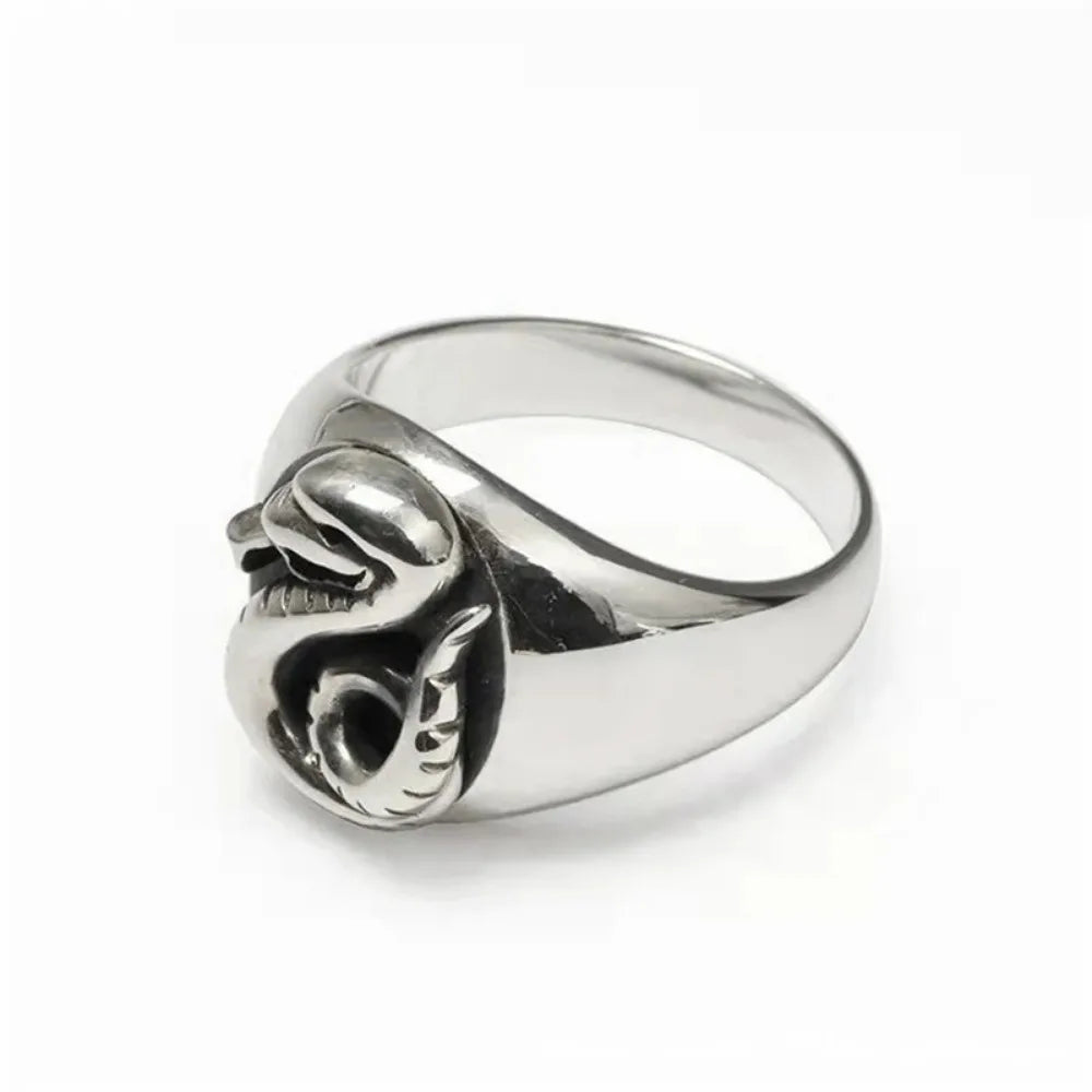New Simple Wizard Wizarding School Family Badge Snake Slytherin Role Playing Rings Unisex Jewelry Rings Gifts Props Accessories