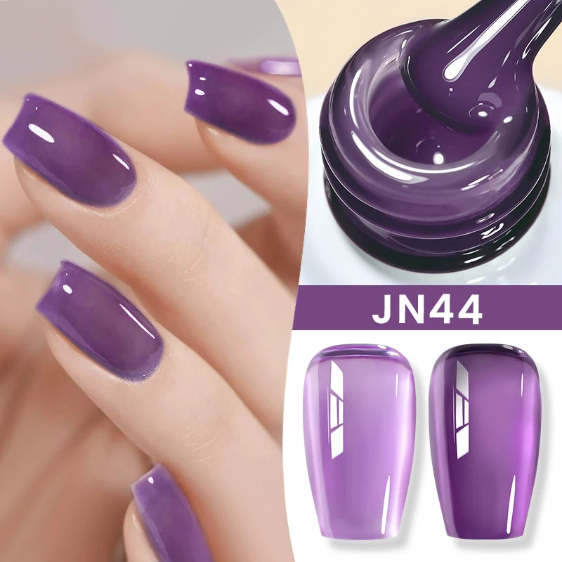 BORN PRETTY Milky White Jelly Nude Gel Nail Polish 10ml White Translucent Soak Off Gel Vernis Semi Permanent Need UV Light Cure