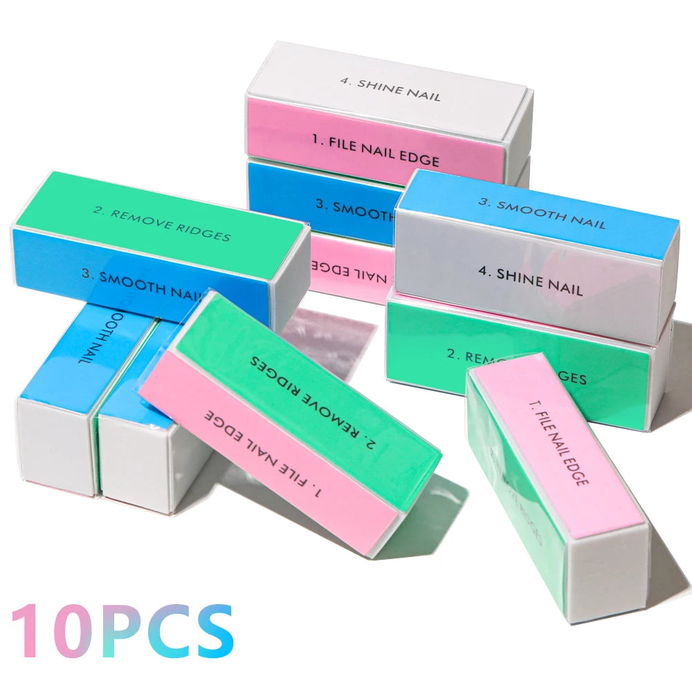 LINMANDA 1/20Pcs Nail Buffer Block Nail Files and Buffers Smooth Buff Shine Professional Nail Files for Home and Salon DIY Use