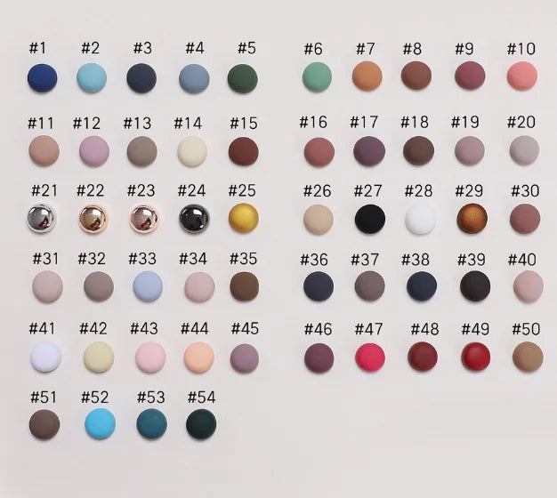 8pcs / Card Matte Magnet Hijab Pins Magnetic Brooch Headscarf Women Shawl Strong Magnetic Button Headscarf Accessories Mix Color