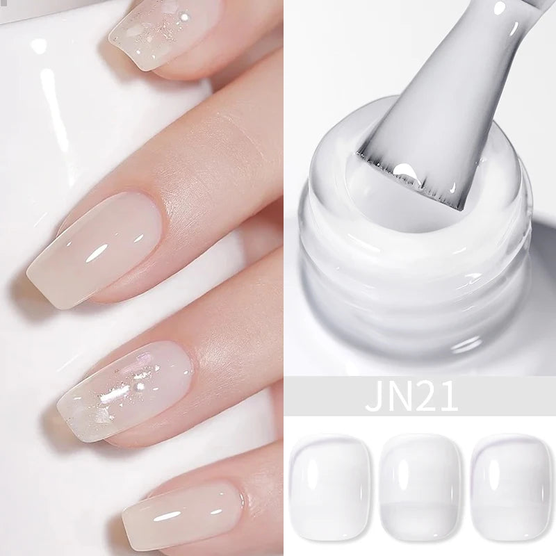 BORN PRETTY 10ml Translucent Jelly Nude Gel Nail Polish Colorful Varnish Semi Permanent UV LED Nail Art Manicure Gel