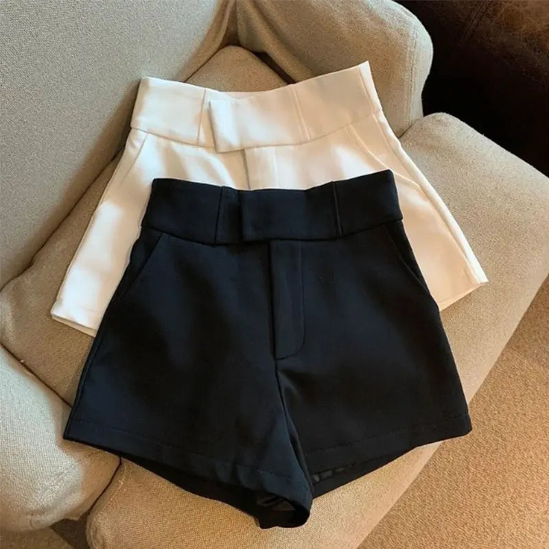 Women Shorts Mooyufon Black Shorts Women Harajuku Elegance High Waisted Shorts