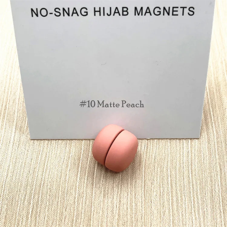 Strong Metal Plating Magnetic Hijab Clip Safe Hijab Brooch Scarf Accessories No Hole Pins Brooch Magnet Muslim Scarf Jewelry Set
