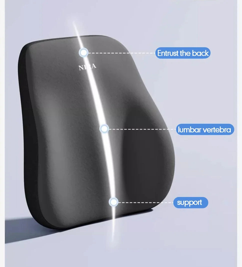 2025 Car Memory Foam Headrest Set Car Neck Pillow Car Lumbar Waist Cushion Waist Support Car Seat Pillow Accessories Tools