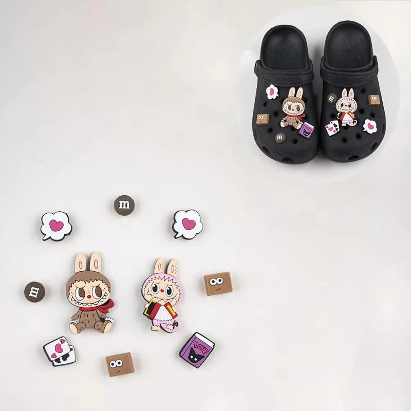 Jibbitz Cute Vibrant Cartoon Shoe Charms Set Fashion PVC DIY Accessories for Men & Women Parties & Birthday Gifts