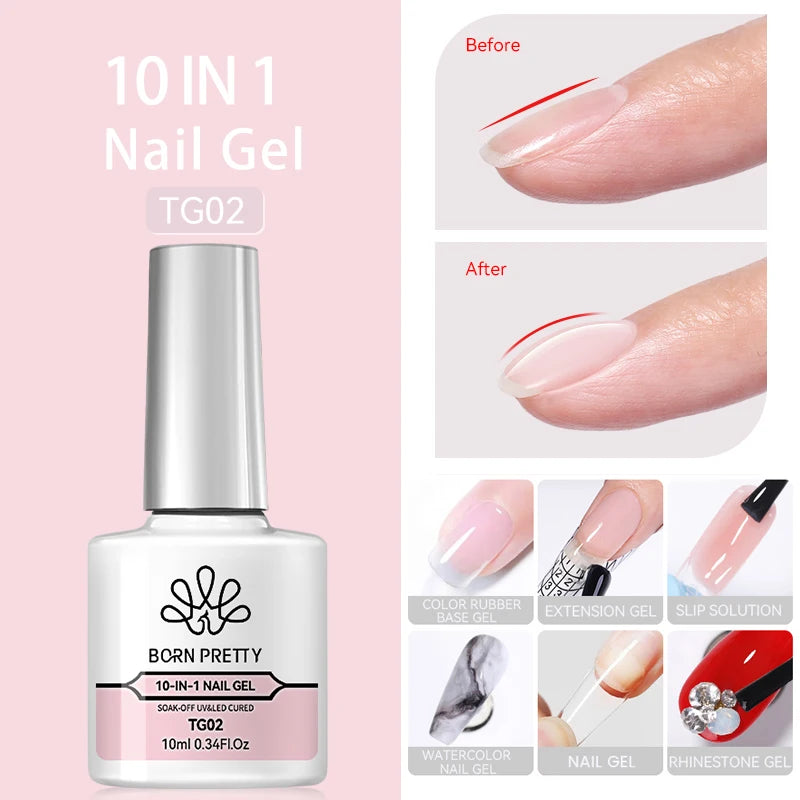 BORN PRETTY 10ml Super Shining Reflective Cat Magnetic Gel Ultra Shine Glitter Red Silver Soak Off UV LED Gel Nail Art Varnish
