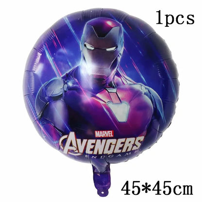 Big 3D Spiderman Iron Man Hero Aluminum Foil Balloons Birthday Party Decorations Kids Cartoon Baby Shower Supplies Gift Globos