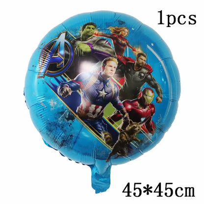 Big 3D Spiderman Iron Man Hero Aluminum Foil Balloons Birthday Party Decorations Kids Cartoon Baby Shower Supplies Gift Globos