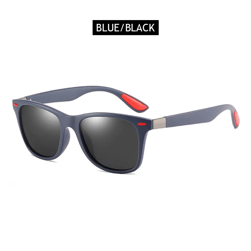 Hot Sale Polarized Sunglasses Men Women Classic Square Plastic Driving Sun Glasses Male Fashion Black Travelling Shades UV400
