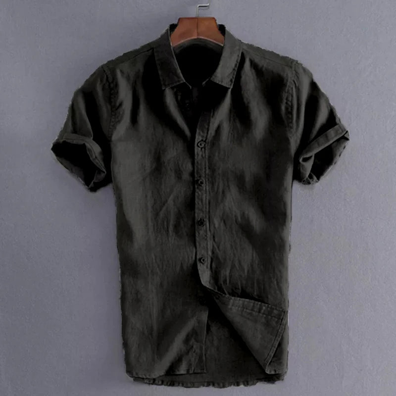 Men's Casual Short Sleeve Shirts Leisure Street Wear