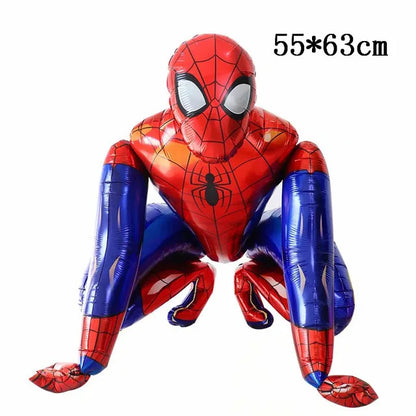 Big 3D Spiderman Iron Man Hero Aluminum Foil Balloons Birthday Party Decorations Kids Cartoon Baby Shower Supplies Gift Globos