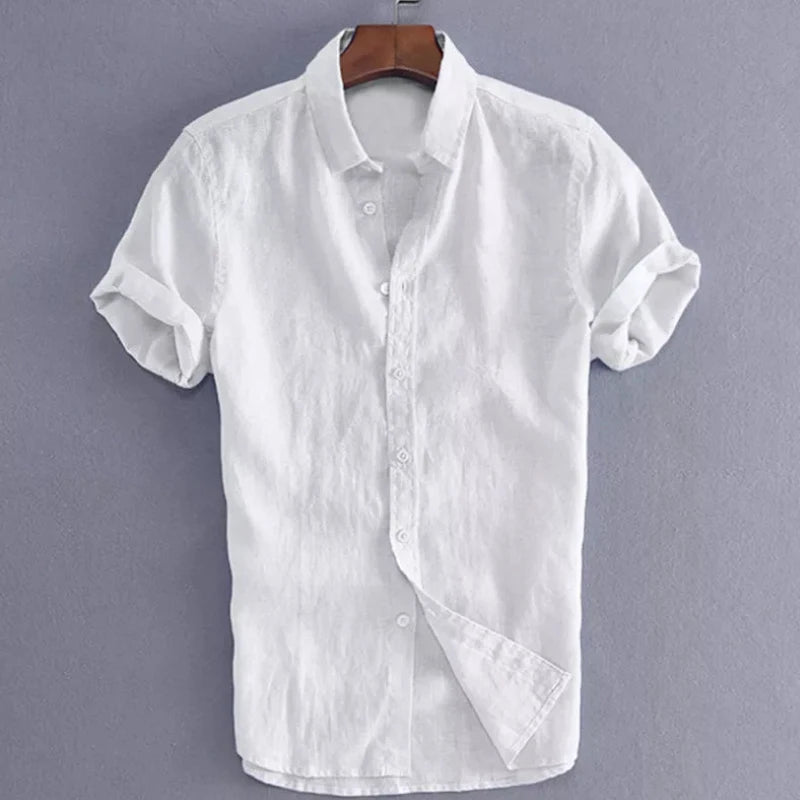 Men's Casual Short Sleeve Shirts Leisure Street Wear