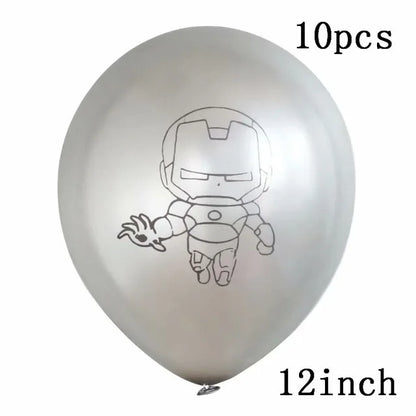 Big 3D Spiderman Iron Man Hero Aluminum Foil Balloons Birthday Party Decorations Kids Cartoon Baby Shower Supplies Gift Globos