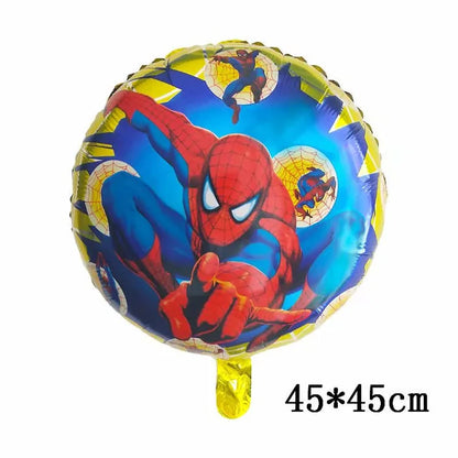 Big 3D Spiderman Iron Man Hero Aluminum Foil Balloons Birthday Party Decorations Kids Cartoon Baby Shower Supplies Gift Globos