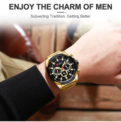 CURREN Men’s Watches Top Brand Big Sport Watch Luxury Men Military