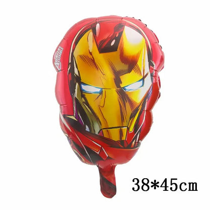 Big 3D Spiderman Iron Man Hero Aluminum Foil Balloons Birthday Party Decorations Kids Cartoon Baby Shower Supplies Gift Globos