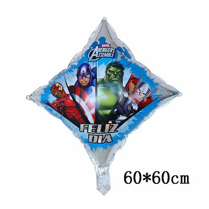 Big 3D Spiderman Iron Man Hero Aluminum Foil Balloons Birthday Party Decorations Kids Cartoon Baby Shower Supplies Gift Globos