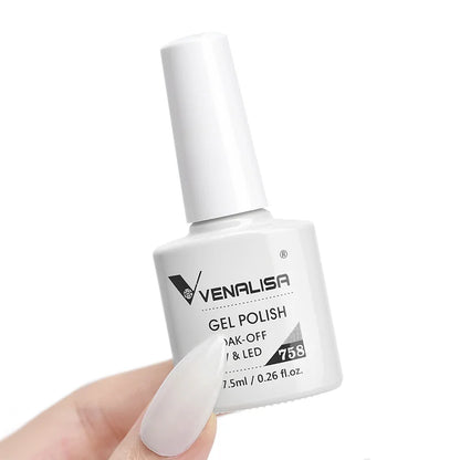 VENALISA Nail Gel Polish Semi Permanent Gellack Nail Art Salon 120 Color Glitter 7.5ml Soak off Organic UV LED Nail Gel Varnish