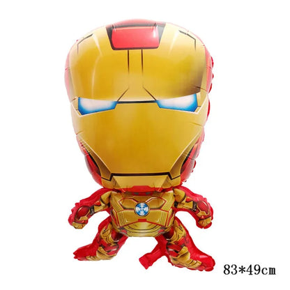 Big 3D Spiderman Iron Man Hero Aluminum Foil Balloons Birthday Party Decorations Kids Cartoon Baby Shower Supplies Gift Globos