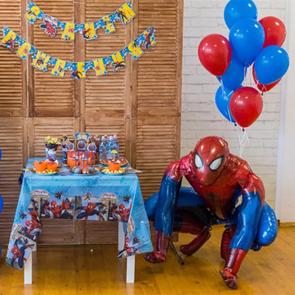 Big 3D Spiderman Iron Man Hero Aluminum Foil Balloons Birthday Party Decorations Kids Cartoon Baby Shower Supplies Gift Globos