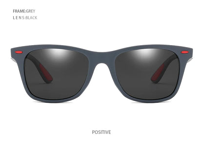 Hot Sale Polarized Sunglasses Men Women Classic Square Plastic Driving Sun Glasses Male Fashion Black Travelling Shades UV400
