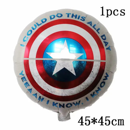 Big 3D Spiderman Iron Man Hero Aluminum Foil Balloons Birthday Party Decorations Kids Cartoon Baby Shower Supplies Gift Globos