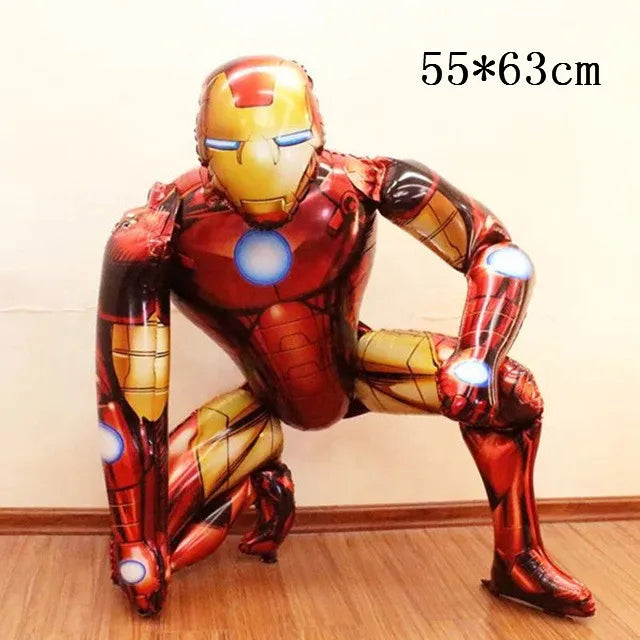 Big 3D Spiderman Iron Man Hero Aluminum Foil Balloons Birthday Party Decorations Kids Cartoon Baby Shower Supplies Gift Globos